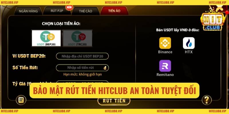 Bảo mật rút tiền Hitclub an toàn tuyệt đối