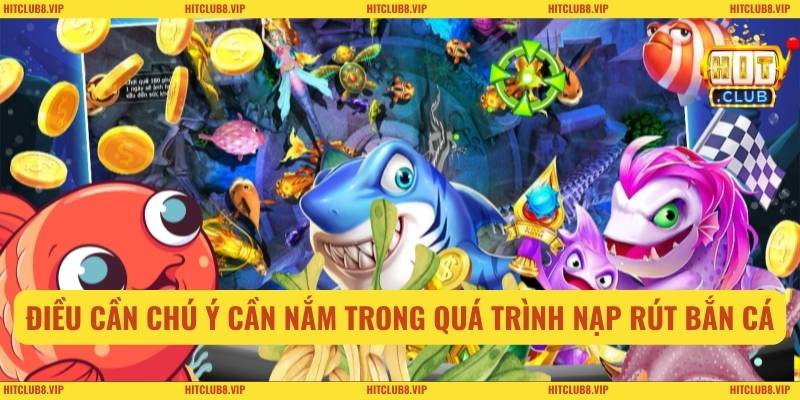 Nạp Rút Bắn Cá Một Cách An Toàn Nhanh Chóng Tại Hitclub 3 Điều cần chú ý cần nắm trong quá trình nạp rút bắn cá