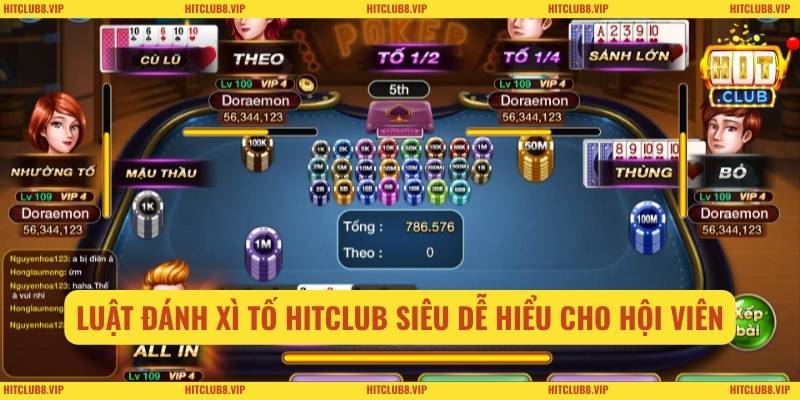 Luật đánh xì tố HITCLUB siêu dễ hiểu cho hội viên